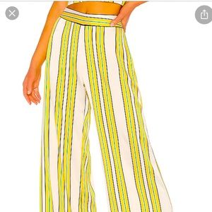 Alexis wide legged striped pant size M